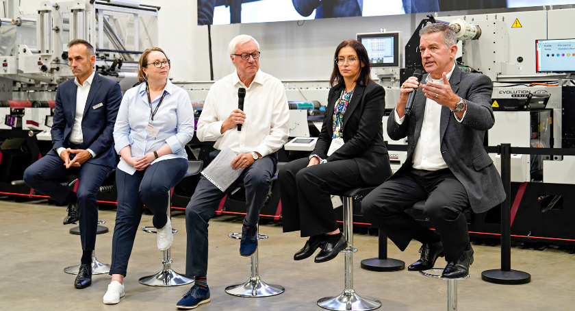 Q&A session during Mark Andy Europe Open House.